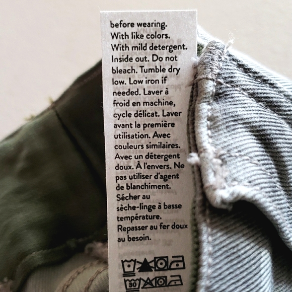 SPANX Stretch Twill Ankle Cargo Pant Stone Wash Camo Women's Size Medium - Picture 8 of 16